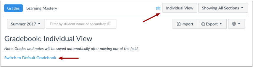 canvas gradebook differentiated assignments